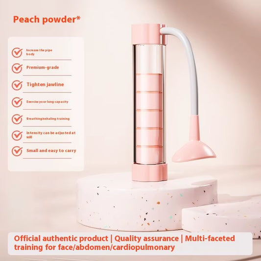 Adjustable Diaphragm Breathing Dumbbell Trainer for Core Strength Facial Toning Lung Capacity Expander